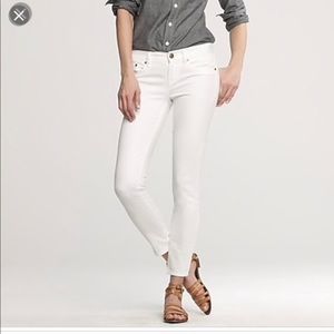 J. Crew white toothpick jeans